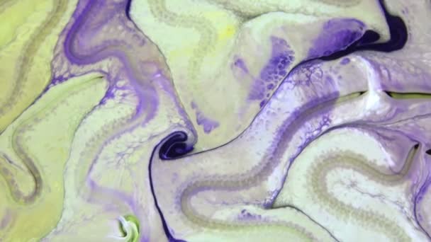 Très belle encre abstraite peinture psychédélique liquide mouvement arrière-plan texture vidéo .
