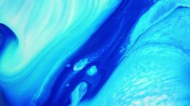 Çok Güzel Mürekkep Soyut Psychedelic Boya Sıvı Hareket Arka Plan Doku Video.