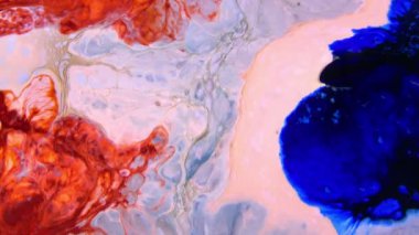 Çok Güzel Mürekkep Soyut Psychedelic Boya Sıvı Hareket Arka Plan Doku Video.