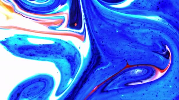 Molto Bello Inchiostro Astratto Arty Pattern Colore Vernice Liquido Concetto — Video Stock