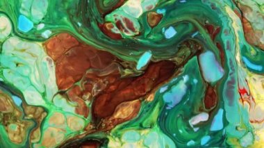 Çok Güzel Mürekkep Soyut Sanatsal Desen Renkli Boya Sıvı Kavramı Doku Video.