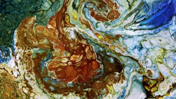 Très belle encre abstraite motif arty couleur peinture liquide concept texture vidéo .