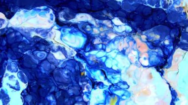 Çok Güzel Mürekkep Soyut Sanatsal Desen Renkli Boya Sıvı Kavramı Doku Video.