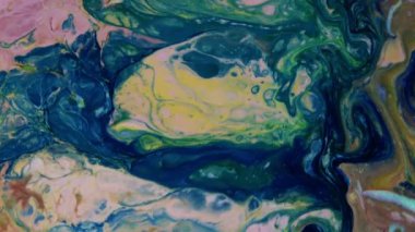 Çok Güzel Mürekkep Soyut Sanatsal Desen Renkli Boya Sıvı Kavramı Doku Video.