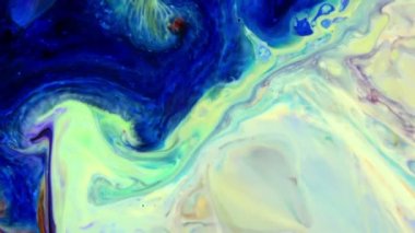 Çok Güzel Mürekkep Soyut Sanatsal Desen Renkli Boya Sıvı Kavramı Doku Video.