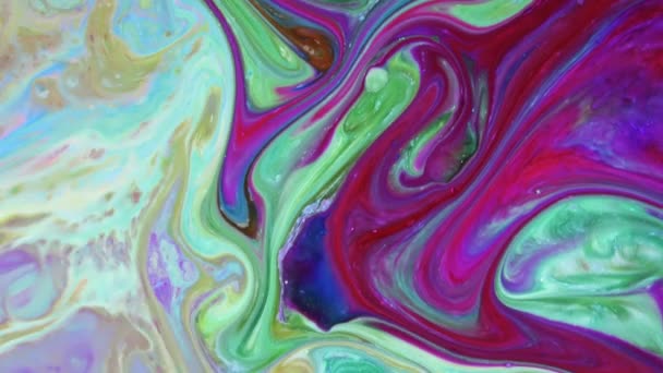 Very Nice Ink Abstract Arty Pattern Colour Paint Liquid Concept — Stock Video