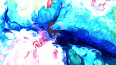 Çok Güzel Mürekkep Soyut Sanatsal Desen Renkli Boya Sıvı Kavramı Doku Video.