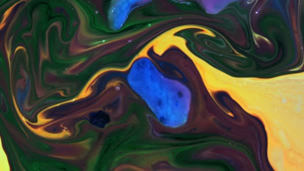 Very Nice Ink Abstract Arty Pattern Colour Paint Liquid Concept — Stock Video