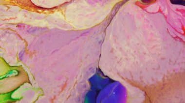 Çok Güzel Mürekkep Soyut Sanatsal Desen Renkli Boya Sıvı Kavramı Doku Video.