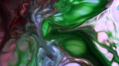 Çok Güzel Mürekkep Soyut Psychedelic Boya Sıvı Hareket Arka Plan Doku Video.