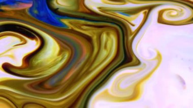 Çok Güzel Mürekkep Soyut Sanatsal Desen Renkli Boya Sıvı Kavramı Doku Video.