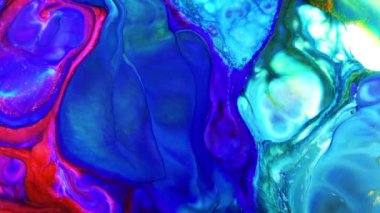 Çok Güzel Mürekkep Soyut Sanatsal Desen Renkli Boya Sıvı Kavramı Doku Video.