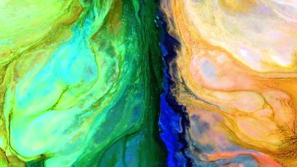 Nagyon Szép Tinta Absztrakt Arty Pattern Color Paint Liquid Koncepció — Stock videók
