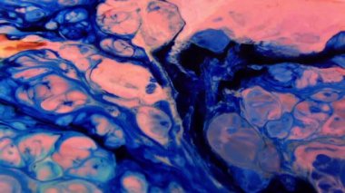 Çok Güzel Mürekkep Soyut Sanatsal Desen Renkli Boya Sıvı Kavramı Doku Video.
