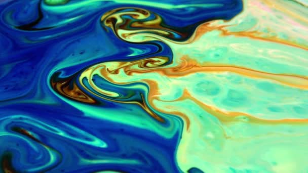 Very Nice Ink Abstract Arty Pattern Colour Paint Liquid Concept — Stock Video