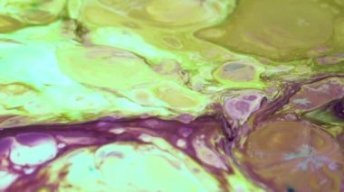 Çok Güzel Mürekkep Soyut Sanatsal Desen Renkli Boya Sıvı Kavramı Doku Video.