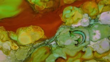 Soyut Renkli Boya Mürekkebi Patlaması Psikedelik Patlama Hareketi.