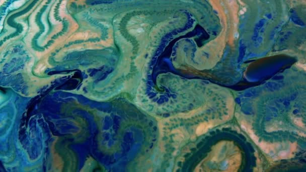 Abstrait Coloré Peinture Encre Explosion Diffusion Psychédélique Souffle Mouvement — Video