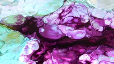 Soyut Renkli Boya Mürekkebi Patlaması Psikedelik Patlama Hareketi.