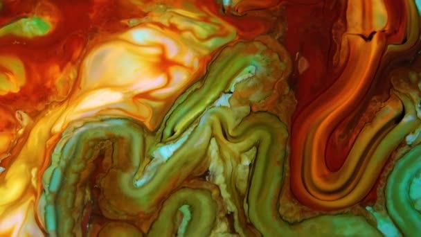 Abstract Colorful Paint Ink Explode Diffusion Psychedelic Blast Movement — Stock Video