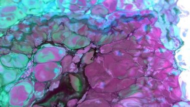 Soyut Renkli Boya Mürekkebi Patlaması Psikedelik Patlama Hareketi.