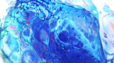 Soyut Renkli Boya Mürekkebi Patlaması Psikedelik Patlama Hareketi.