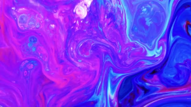 Abstrakte Bunte Farbtinte Explodiert Diffusion Psychedelische Explosion Bewegung — Stockvideo