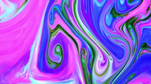 Tinta Pintura Colorida Abstrata Explode Difusão Psychedelic Explosão Movimento — Vídeo de Stock