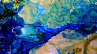 Soyut Renkli Boya Mürekkebi Patlaması Psikedelik Patlama Hareketi.