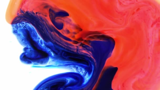 Abstrakcyjny Kolorowy Farba Atrament Eksplodować Dyfuzja Psychodeliczny Ruch Blast — Wideo stockowe