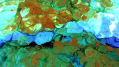 Soyut Renkli Boya Mürekkebi Patlaması Psikedelik Patlama Hareketi.