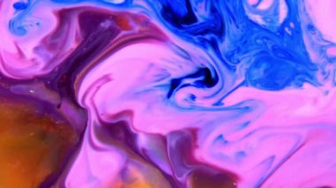 Soyut Renkli Boya Mürekkebi Patlaması Psikedelik Patlama Hareketi.