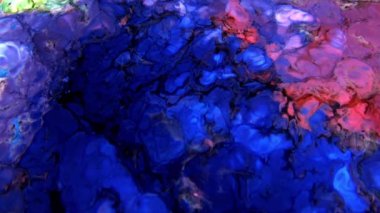 Soyut Renkli Boya Mürekkebi Patlaması Psikedelik Patlama Hareketi.