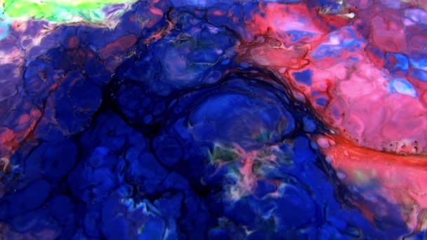 Tinta Pintura Colorida Abstrata Explode Difusão Psychedelic Explosão Movimento — Vídeo de Stock