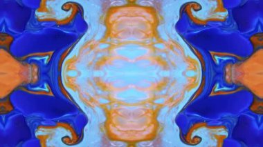 Soyut Renkli Fırça Mürekkebi Patlaması Pürüzsüz Kavram Dekoratif Patlatıcı Kaleydoskop Arkaplan Hareketi