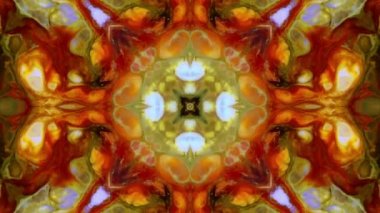 Soyut Renkli Fırça Mürekkebi Patlaması Pürüzsüz Kavram Dekoratif Patlatıcı Kaleydoskop Arkaplan Hareketi