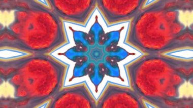 Soyut Renkli Fırça Mürekkebi Patlaması Pürüzsüz Kavram Dekoratif Patlatıcı Kaleydoskop Arkaplan Hareketi