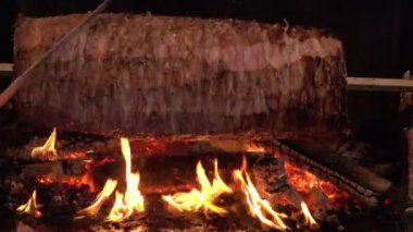 Çok hoş bir yatay et kebabı görüntüsü..