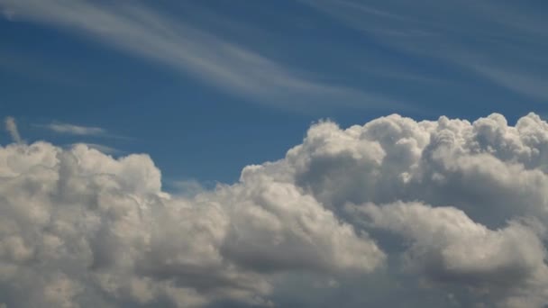 Яркие Кучевые Облака Дождя Движутся Небу — стоковое видео
