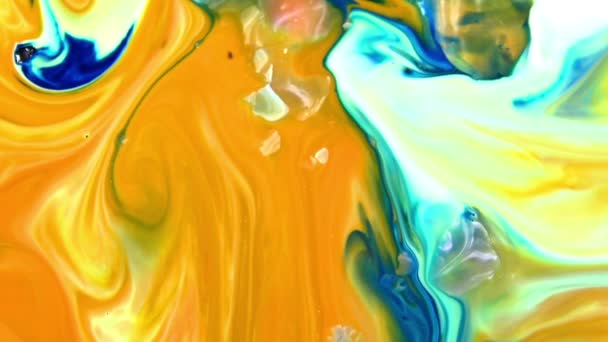 Abstrakte Schönheit Der Kunst Paint Explode Fantasy Spread Bunte Chaos — Stockvideo