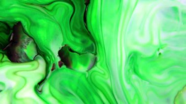 Sanatın Soyut Güzelliği Patlayan Fantezi Yayılımı. Renkli Kaos Mürekkebi Sıvı Türbülans Hareketinde Yayıldı 