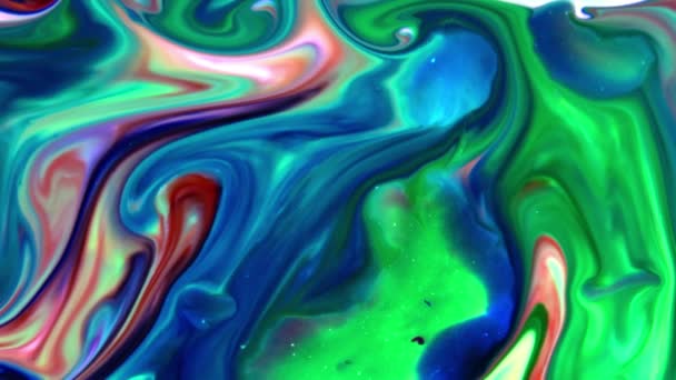 Abstract Beauty Art Paint Explode Fantasy Spread Colorful Chaos Ink — Stock Video