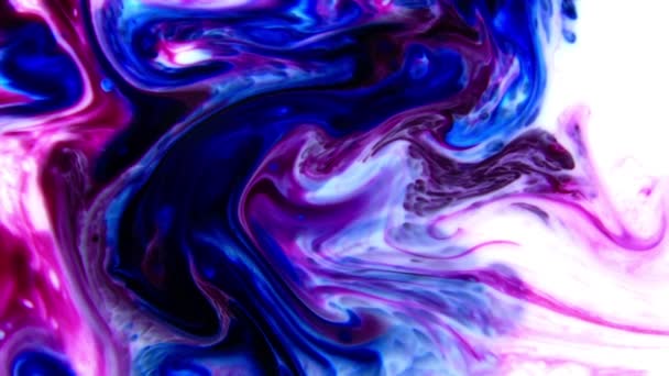 Abstract Beauty Art Paint Explode Fantasy Spread Colorful Chaos Ink — Stock Video