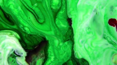 Sanatın Soyut Güzelliği Patlayan Fantezi Yayılımı. Renkli Kaos Mürekkebi Sıvı Türbülans Hareketinde Yayıldı 