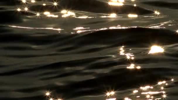 Sea Sun Light Reflection Sugár Csillagok Felvételei — Stock videók