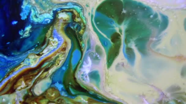 Beauté Abstraite Peinture Art Exploser Fantaisie Propagation Propagation Encre Chaos — Video