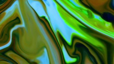 Renkli Kaos Mürekkebi Sıvı Türbülans Hareketinde Yayıldı 
