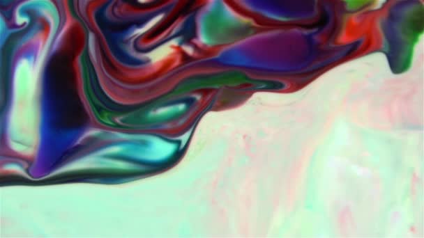 Propagation d'encre de chaos colorée dans le mouvement de turbulence liquide 