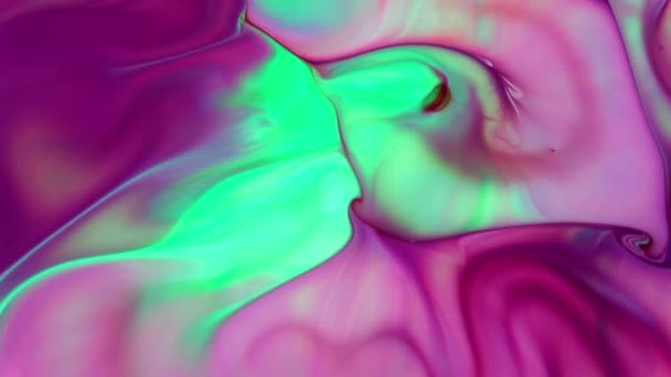 Diffusione Astratta Colorata Dell Esplosione Liquida Dell Inchiostro Colore Movimento — Video Stock