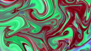 Soyut Organik Hipnotik Mürekkep Renkli Boya Yayılır